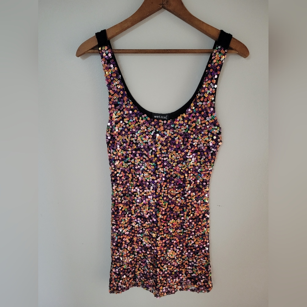 Sequin tank top